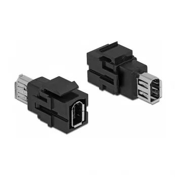 Keystone-module DELOCK 86852 platte bus, zwart