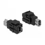 Keystone-module DELOCK 86852 platte bus, zwart