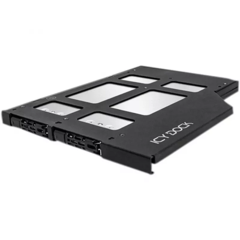 ICY DOCK - ToughArmor MB852M2PO-B - 2x M.2 NVMe PCIe 4.0 SSD naar 2x OCuLink ultra slim wisselraam