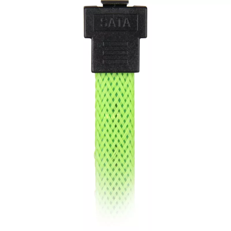 SATA-kabel Sharkoon SATA 3 0,6 m 7-pins zwart groen