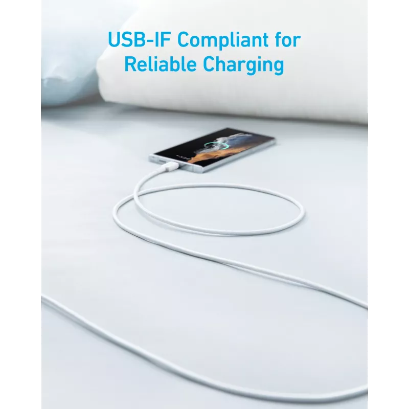 USB-kabel Anker 322 1,8 m USB-A USB-C wit