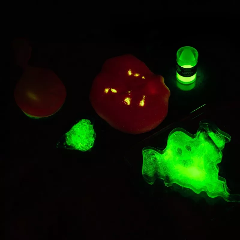 Wetenschapsbouwpakket Liscianigiochi Crazy Science slijm in het donker 304-PL89239 — experimenteerset met in het donker oplichtend slijm