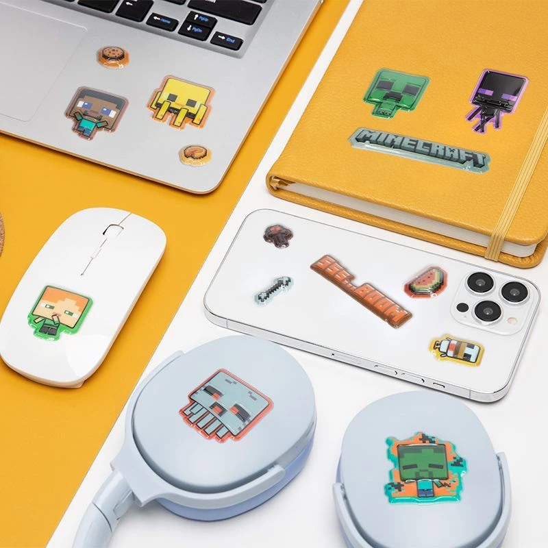 Paladone Minecraft Puffy Gadget Decals PP13218MCF — decoratieve puffy-stickers voor apparaten