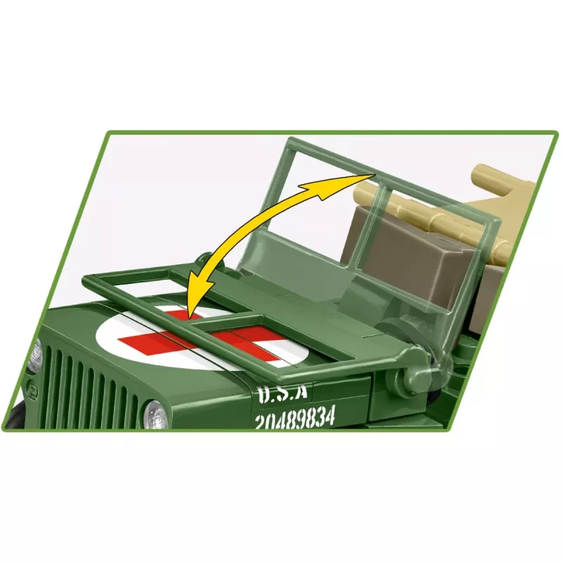 Bouwstenen COBI Medical Willys MB 130 onderdelen 6 jaar