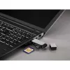 Hama 123900 USB 3.0-kaartlezer SD/microSD, aluminium, zwart/zilver