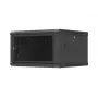 Wandmontage 19 inch-kast 6U 600x600 zwart
