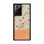 Beschermhoes Man and Wood voor Samsung Galaxy Note 20 Ultra — roze bloem op zwart