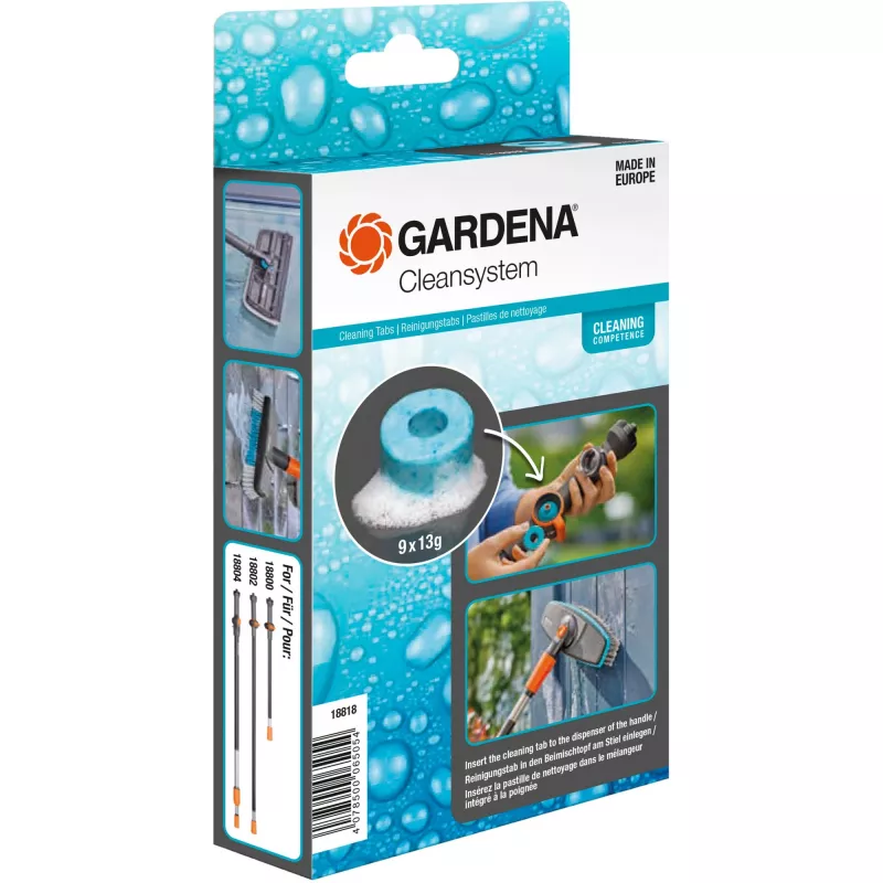 Reinigingstabletten GARDENA 18818-20 voor Cleansystem — 20 tabletten, ontkalking en reiniging