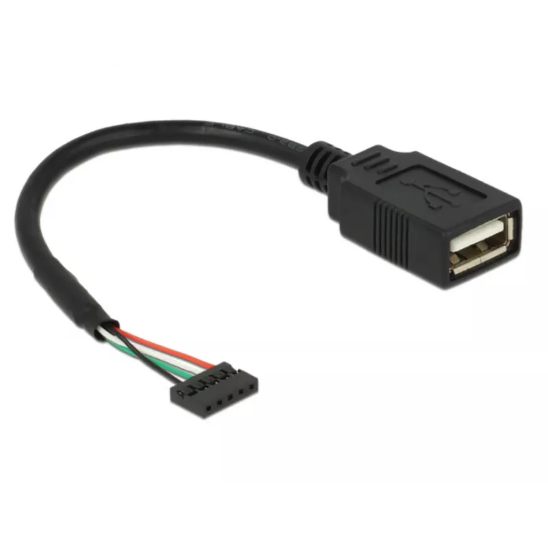 USB-kabel DeLOCK 84831 USB 2.0 0,15 m zwart