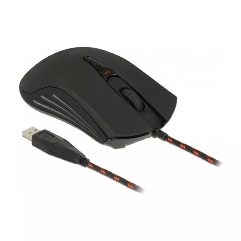 Gaming-muis DeLOCK 12531 ambidexter USB Type-A optisch 4800 DPI