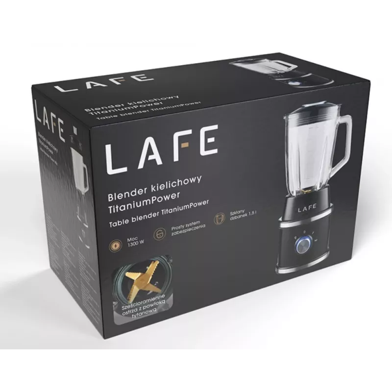 LAFE tafelmixer TITANIUMPOWER 1300 W 1,5 L zwart