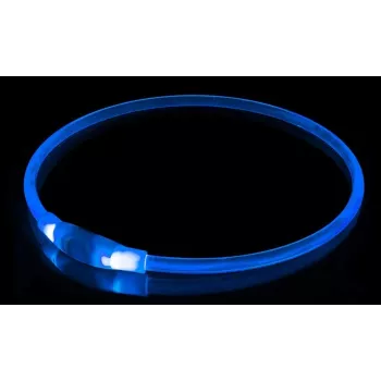 LED-halsband KABB blauw voor honden en katten – oplaadbaar, verstelbare veiligheidshalsband met verlichting