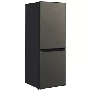 Koel-vriescombinatie MPM MPM-215-KB-39/E — 215 l, vriesvak onder, Dark Inox, omkeerbare deurscharnieren, LED-verlichting