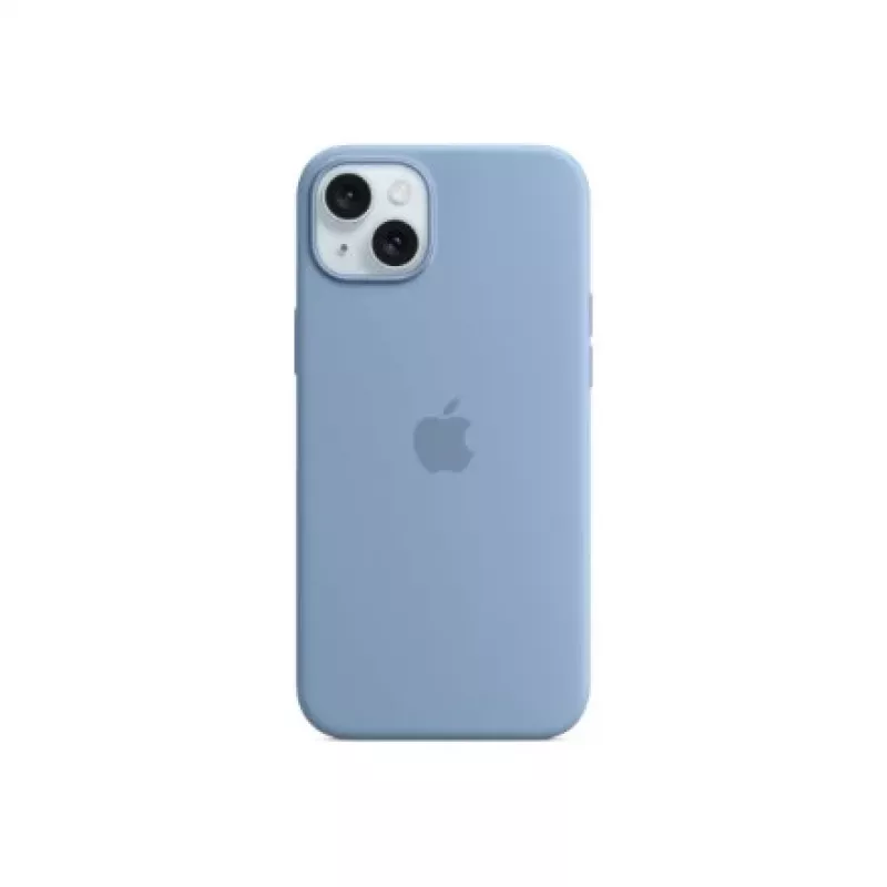 Apple iPhone 15 Plus siliconen hoesje met MagSafe - winterblauw