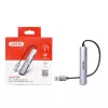 Unitek H1208A USB-A-hub, 4 poorten (1x USB-A 5 Gbps, 3x USB-A 2.0), aluminium, zilver