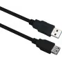 USB 3.0 verlengkabel helos 288349 — 0,5 m, zwart, mannelijk-naar-vrouwelijk