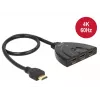 Delock HDMI UHD switch 3 x HDMI in > 1 x HDMI out 4K - video/audio-switch - 3 x HDMI - desktop