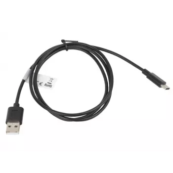 Kabel Lanberg CA-USBO-10CC-0010-BK (USB 2.0 stekker - USB 2.0, USB, Type-C stekker, 1m, zwart) (CA-USBO-10CC-0010-BK)