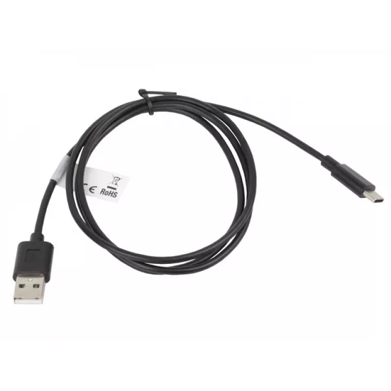 Kabel Lanberg CA-USBO-10CC-0010-BK (USB 2.0 stekker - USB 2.0, USB, Type-C stekker, 1m, zwart) (CA-USBO-10CC-0010-BK)