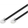 Telefoonkabel MicroConnect MPK106B RJ12 RJ12 6 m zwart