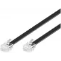 Telefoonkabel MicroConnect MPK106B RJ12 RJ12 6 m zwart
