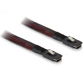 SAS-kabel DeLOCK 83073 0,1 m zwart rood