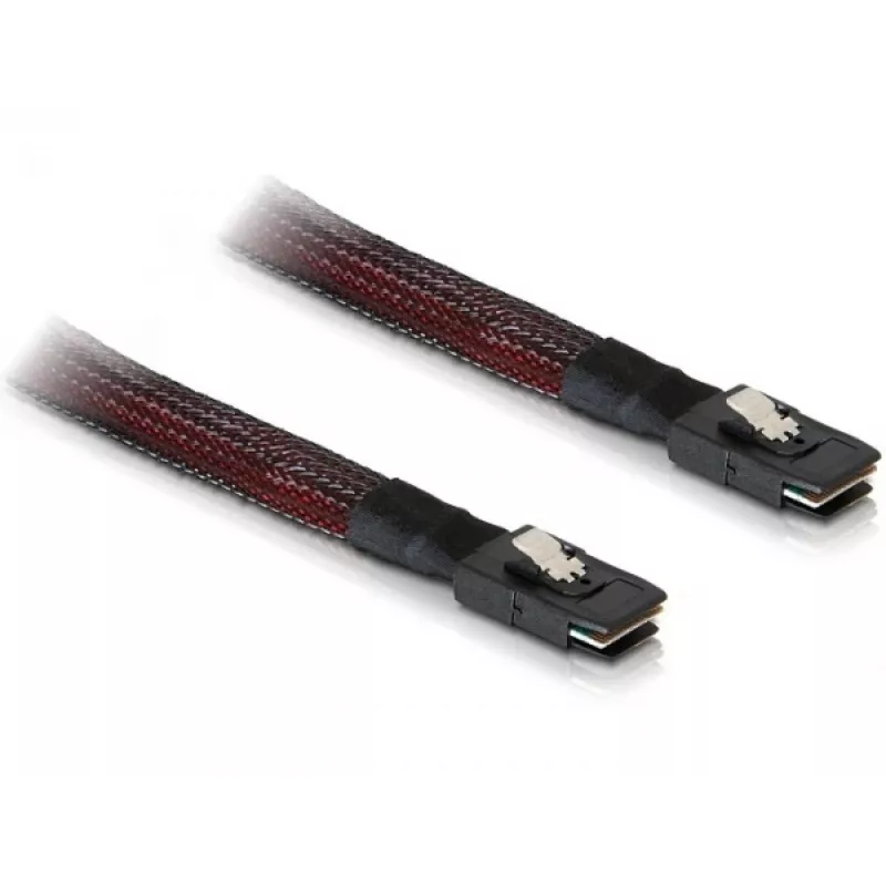 SAS-kabel DeLOCK 83073 0,1 m zwart rood