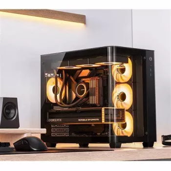 Computerbehuizing Jonsbo TK-3 ATX zwart