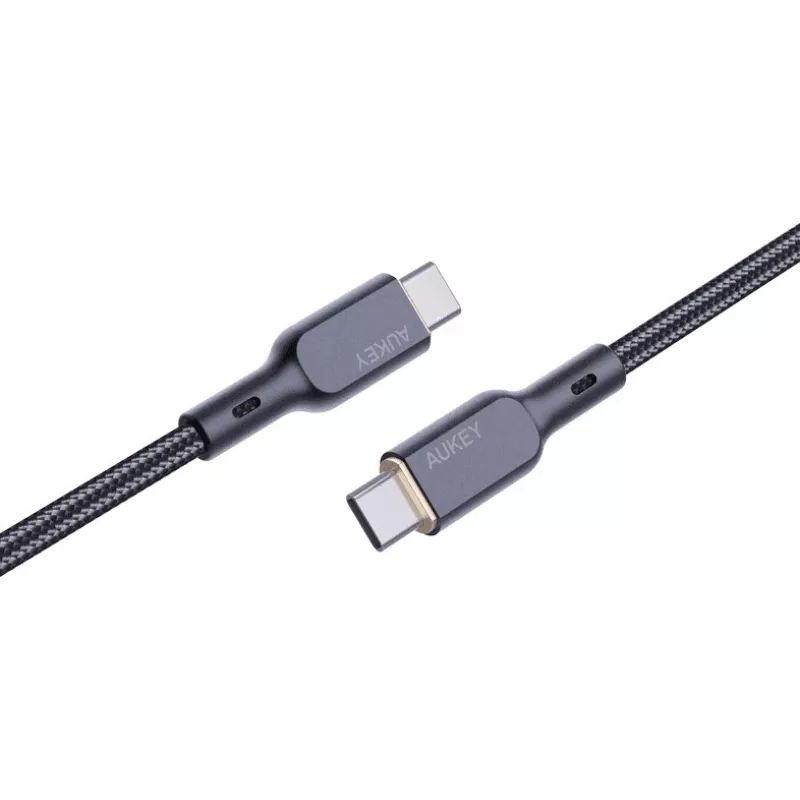 AUKEY CB-KCC101 nylon kabel USB-C naar USB-C 1m
