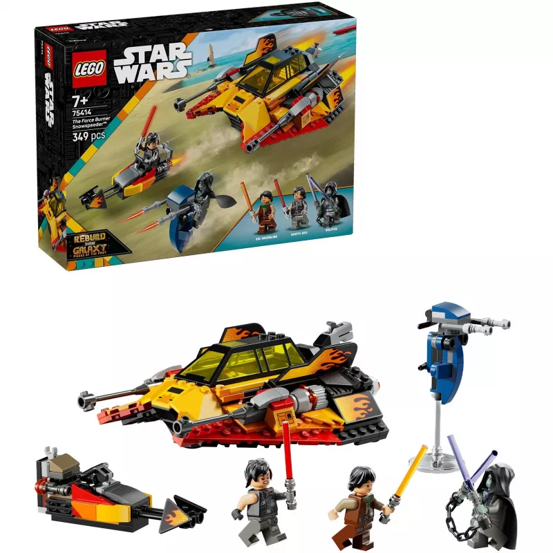 LEGO Star Wars Flame Speeder 75414 sneeuwscooterset – 349 onderdelen, 3 minifiguren, leeftijd 7+