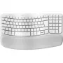 Logitech Ergo Series Wave Keys voor Mac - toetsenbord - draadloos - Bluetooth LE - AZERTY - Frans - gebroken wit (920-012406)