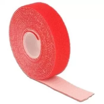 Klittenband DELOCK 18722, rood, 20 mm × 3 m, 1 stuk