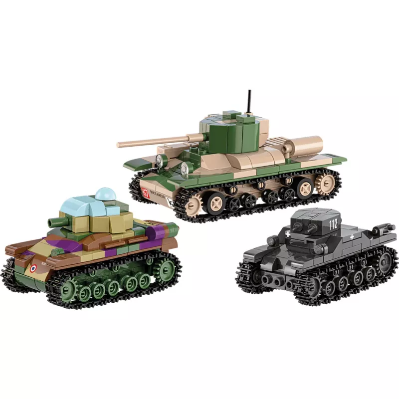 Bouwset COBI Renault R35 Valentine IX Panzer I 595 onderdelen