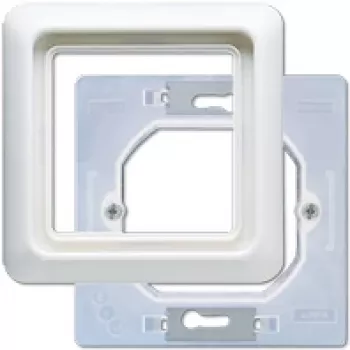 Afdekraam voor wandschakelaar JUNG CD 681 WU WW wit thermoplast voor modulaire ramen