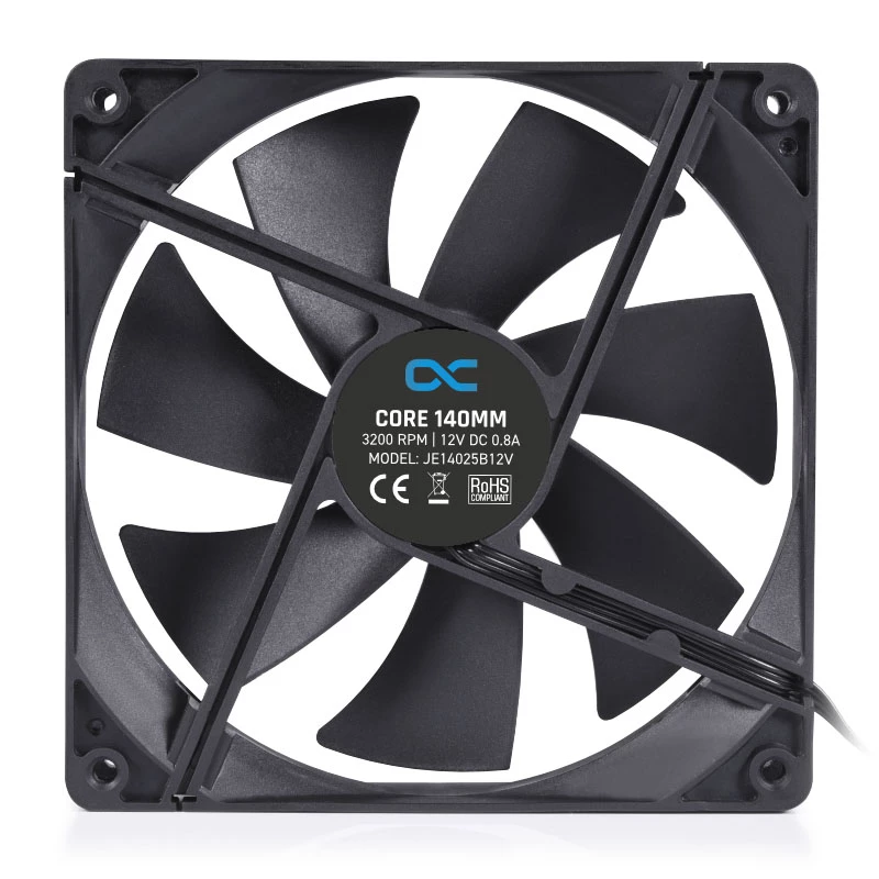 Ventilatormodule Alphacool 24847 zwart kunststof 140x140x25mm