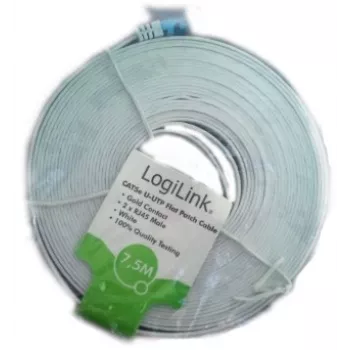 Netwerkkabel LogiLink CAT5e UTP RJ-45 15m wit