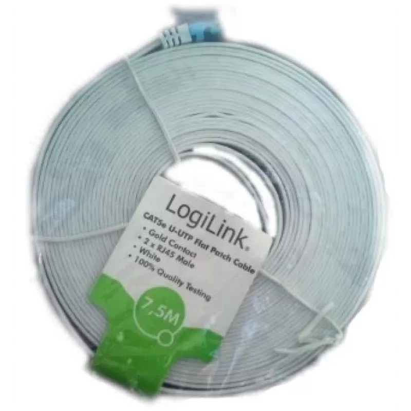 Netwerkkabel LogiLink CAT5e UTP RJ-45 15m wit