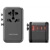 Oplader Vention FJGB0 100W GaN met 3× USB-C en 1× USB-A, zwart