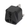 Maclean MCE154 stekkeradapter, EU-stopcontact naar UK-stekker, zwart