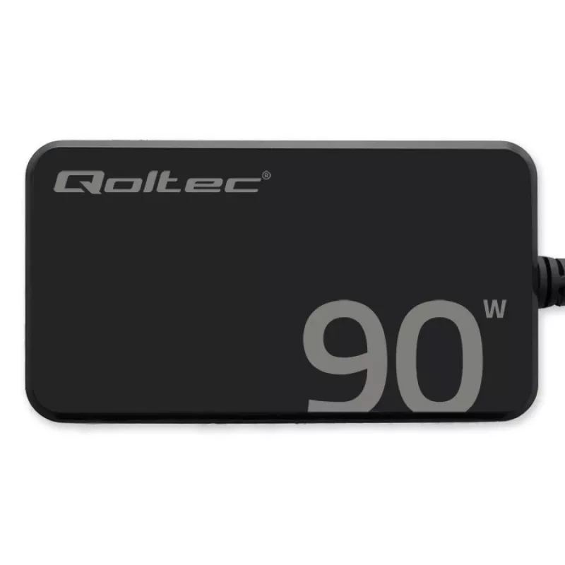 Qoltec 90W GaN Super Fast SLIM wandoplader | XP | 5-20V | 4,5A | USB-C 3.1 | laptop | MacBook | smartphone | + kabel