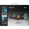 Laptop-koelpad DEFENDER NS-510 met 2 ventilatoren, 2×USB-aansluitingen en RGB-verlichting