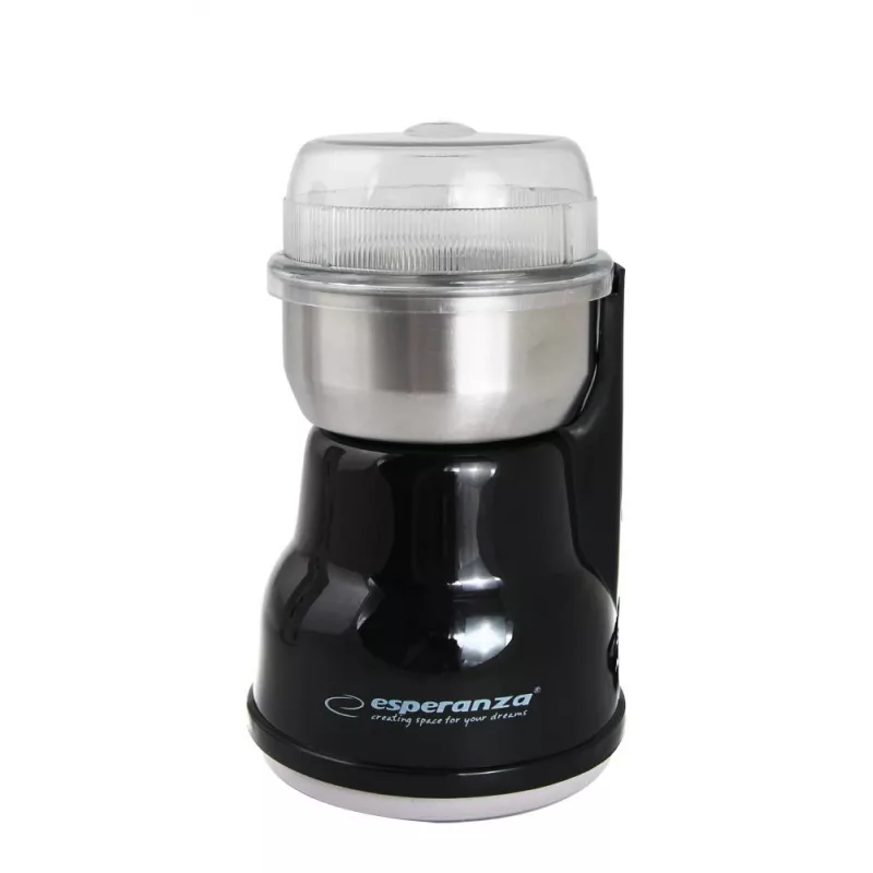 Koffiemolen met slagmes ESPERANZA EKC002K – 160 W, 50 g capaciteit, instelbare standen, zwart