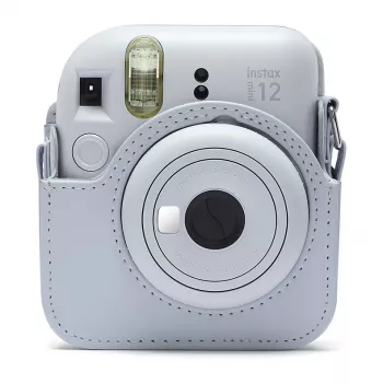Compacttas Fujifilm 4177081 wit voor Instax Mini 12 met schouderriem