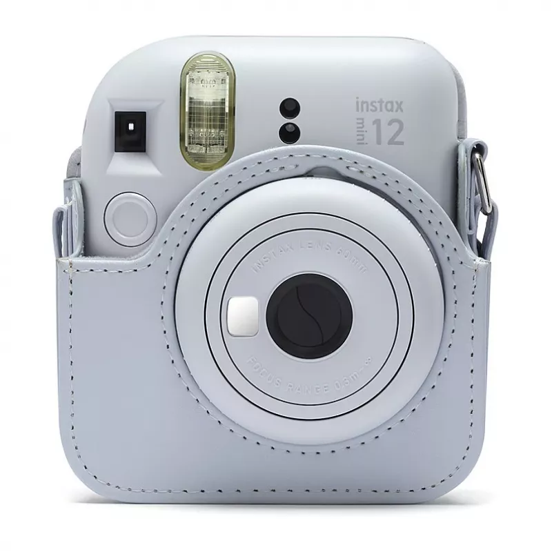 Compacttas Fujifilm 4177081 wit voor Instax Mini 12 met schouderriem