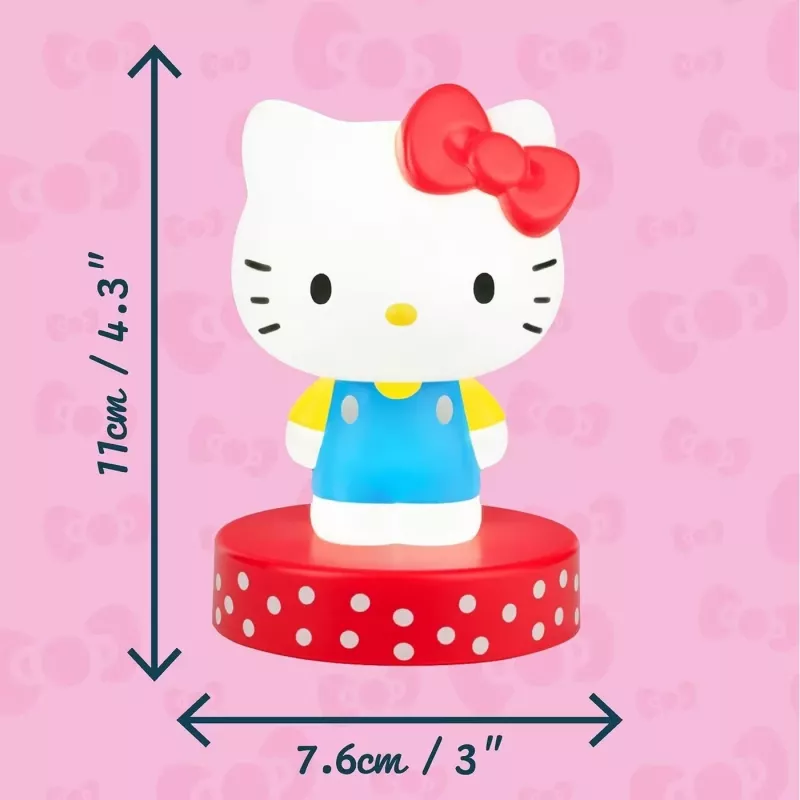 Tafellamp Paladone Hello Kitty Icon Light — decoratieve LED-icon-lamp, compacte nachtkastlamp