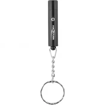 Mini sleutelhangerlampje, zaklamp zwart