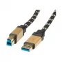 ROLINE Gold - USB-kabel - USB Type-A (M) naar USB Type-B (M)
