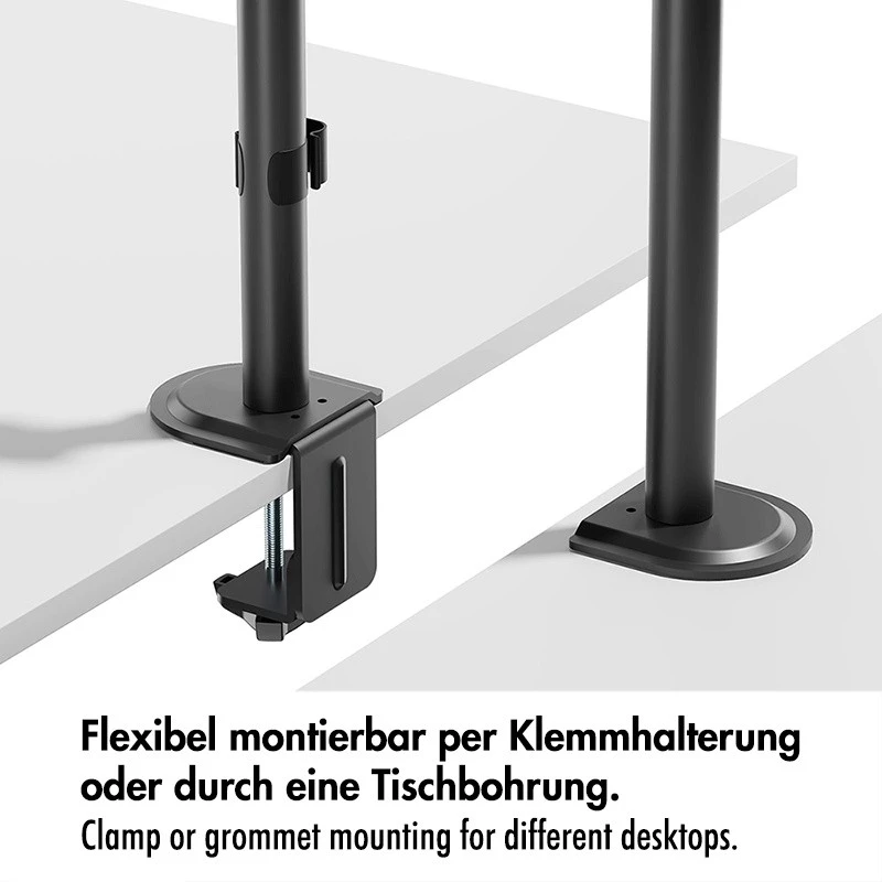 Monitorarm 17-32 inch, max. 9 kg, zwart