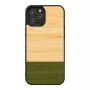 Beschermende bamboe-houten telefoonhoes van man and wood voor iPhone 12 Pro Max — Forest zwart