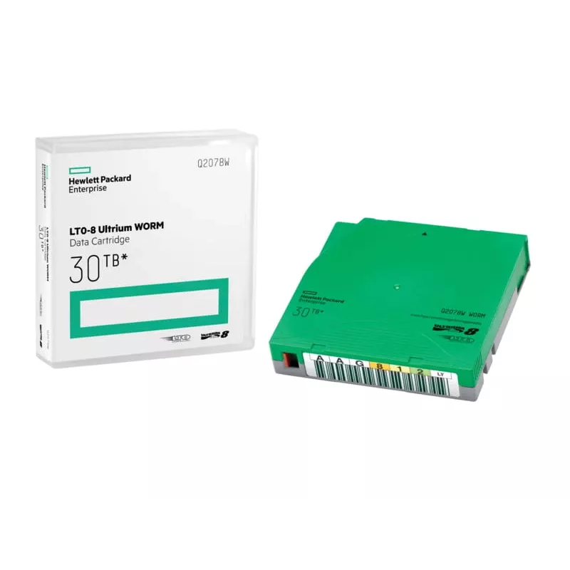 Hewlett Packard Enterprise HPE Ultrium WORM datacartridge - LTO Ultrium WORM 8 - 12TB / 30TB - etiketten - groen (Q2078W)